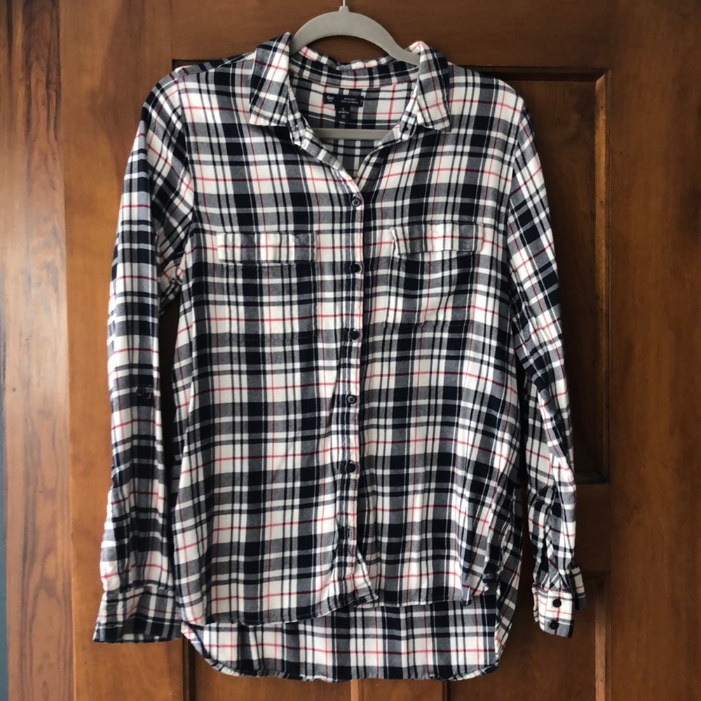 Women’s flannel button-down by Gap
